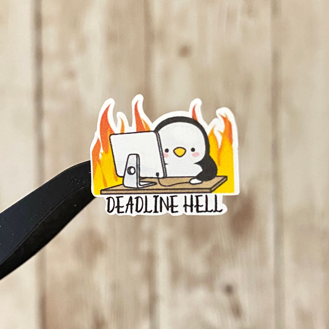 Deadline Hell - Penguin Planner Stickers for Writers, Students - Etsy ...
