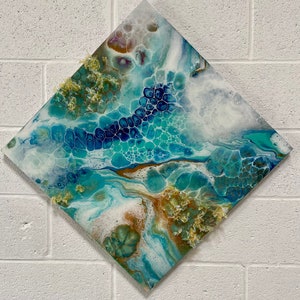 RIVER ROCK, Fluid acrylic, ORIGINAL painting