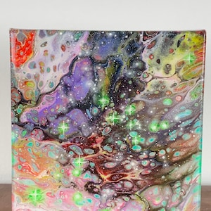 FAE, Fluid acrylic, Psychedelic, ORIGINAL Painting