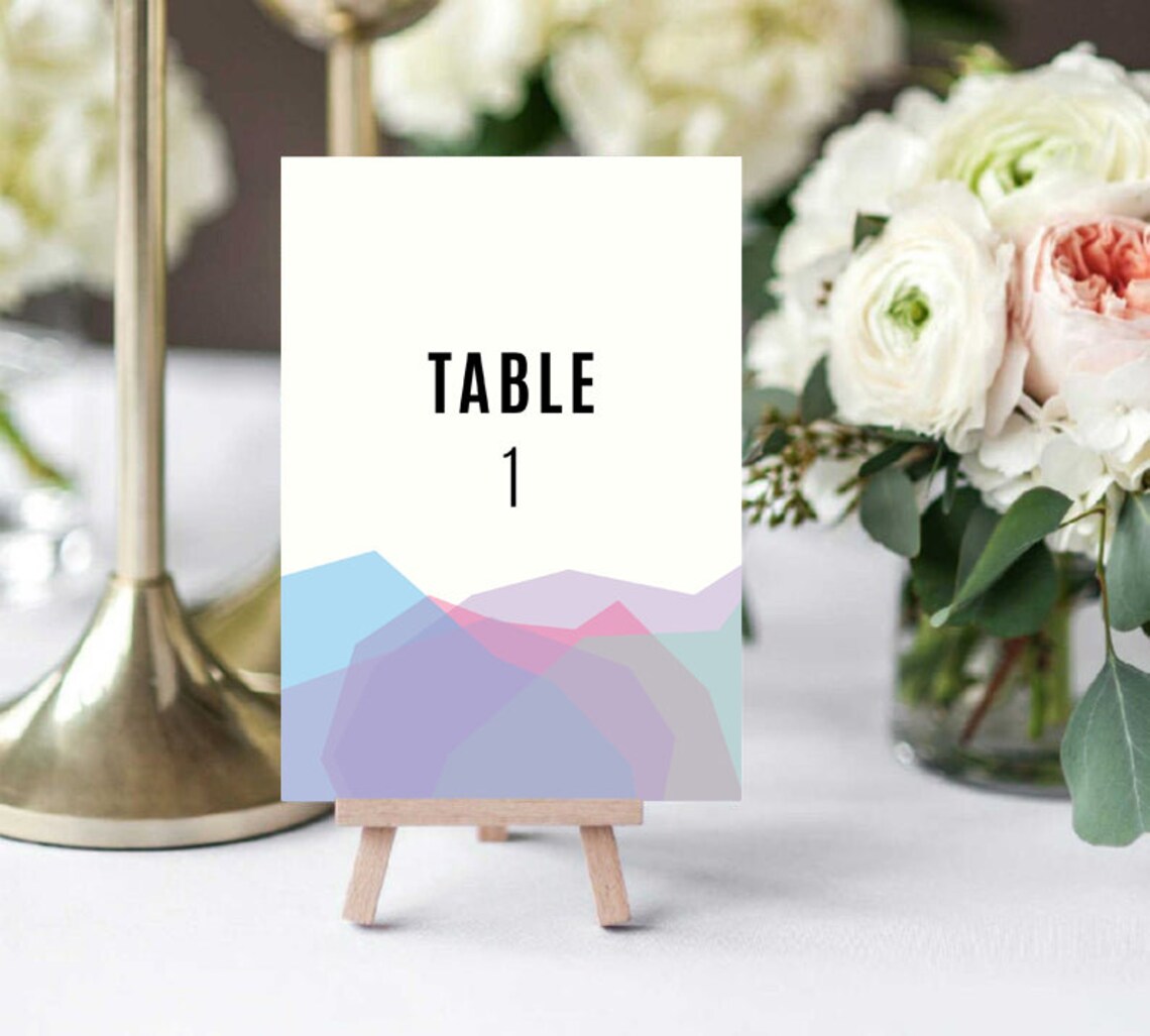 Table Signs for Your Wedding Available in 3 sizes Etsy