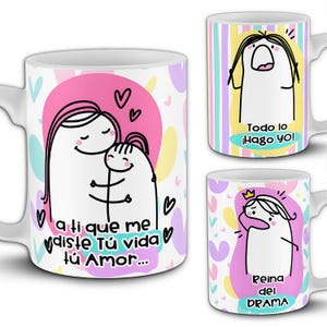 9 Diseños Mama Flork Para Tazas 11oz. Plantillas PNG Sublimación en Español. Dia de las Madres. Diseños Frases Divertidas Deformito Meme.
