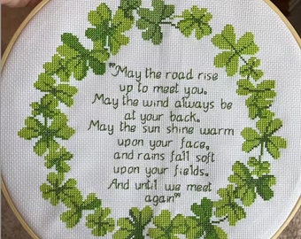 Irish blessing cross stitch pattern | Catholic prayer art | Digital PDF  Cross Stitch | Cross Stitch Pattern | Blessing Cross Stitch