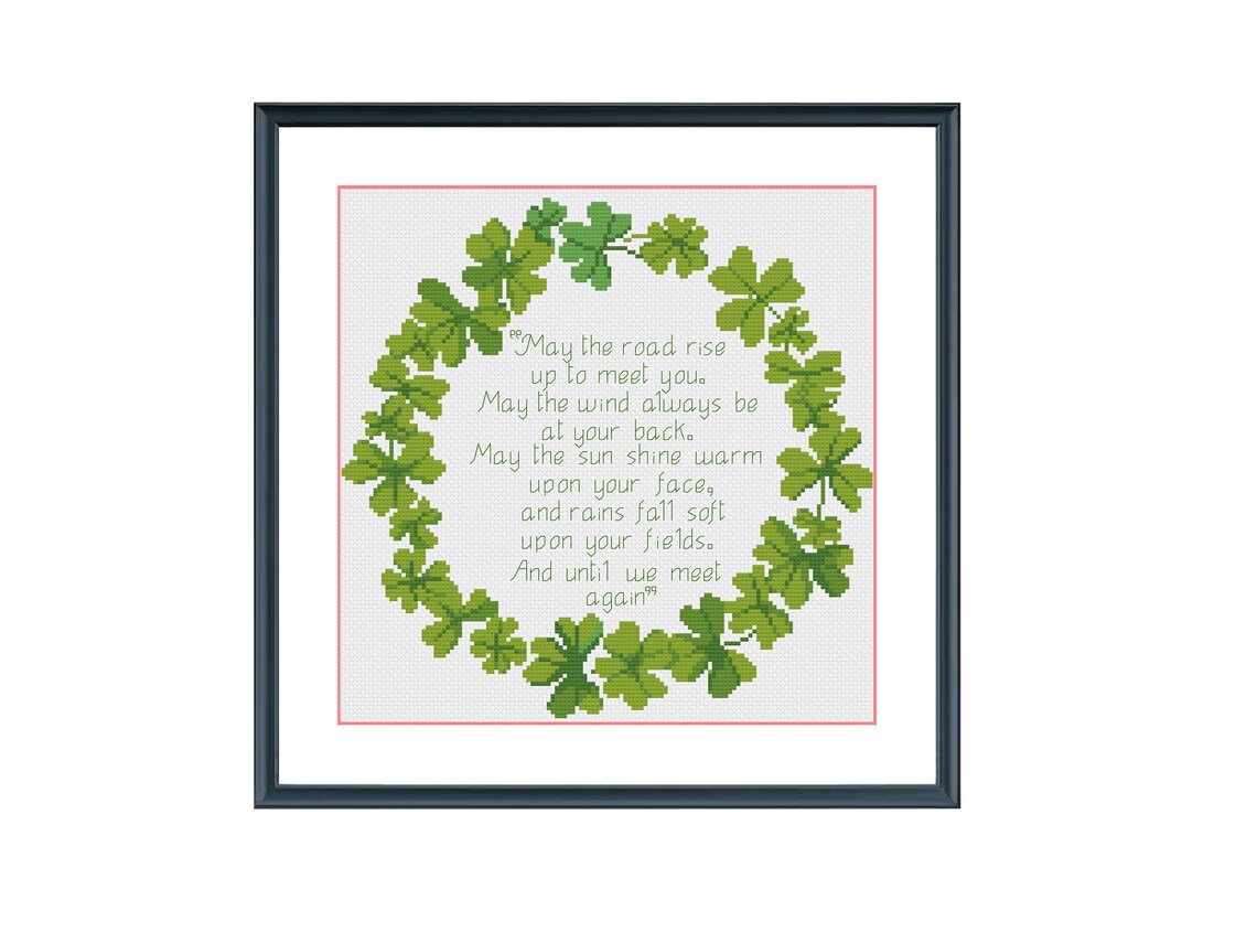 Irish Blessing Cross Stitch Pattern Catholic Prayer Art Etsy