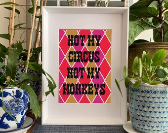 Funny quote cross stitch pattern | PDF pattern by CROSS & STITCH