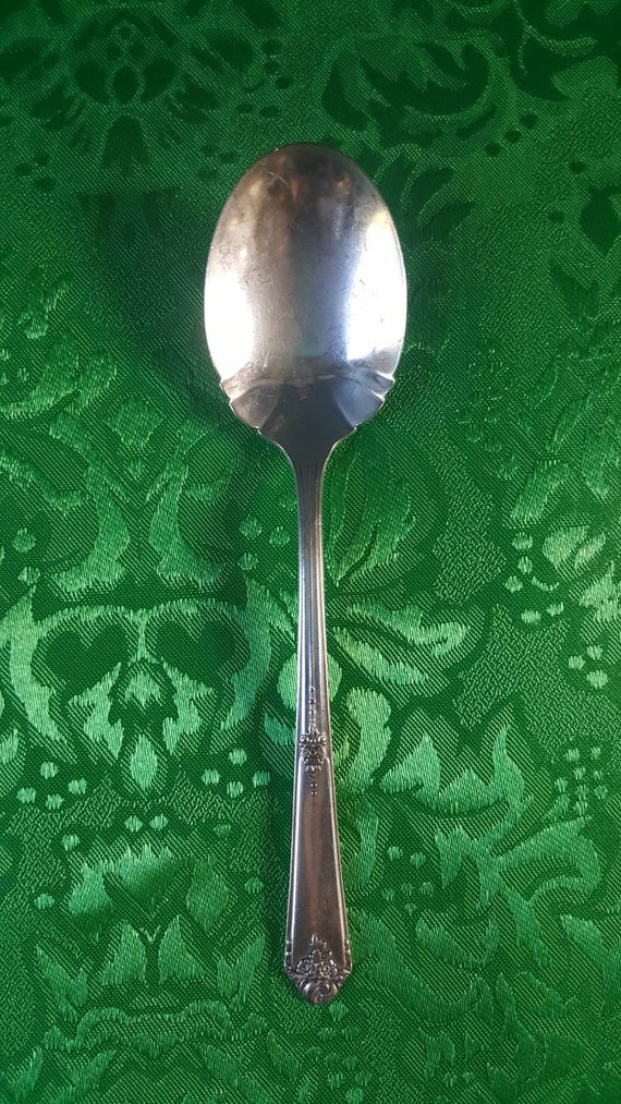 SWEET BRIAR 1948 OVAL SOUP or DESSERT SPOON BY TUDOR PLATE 