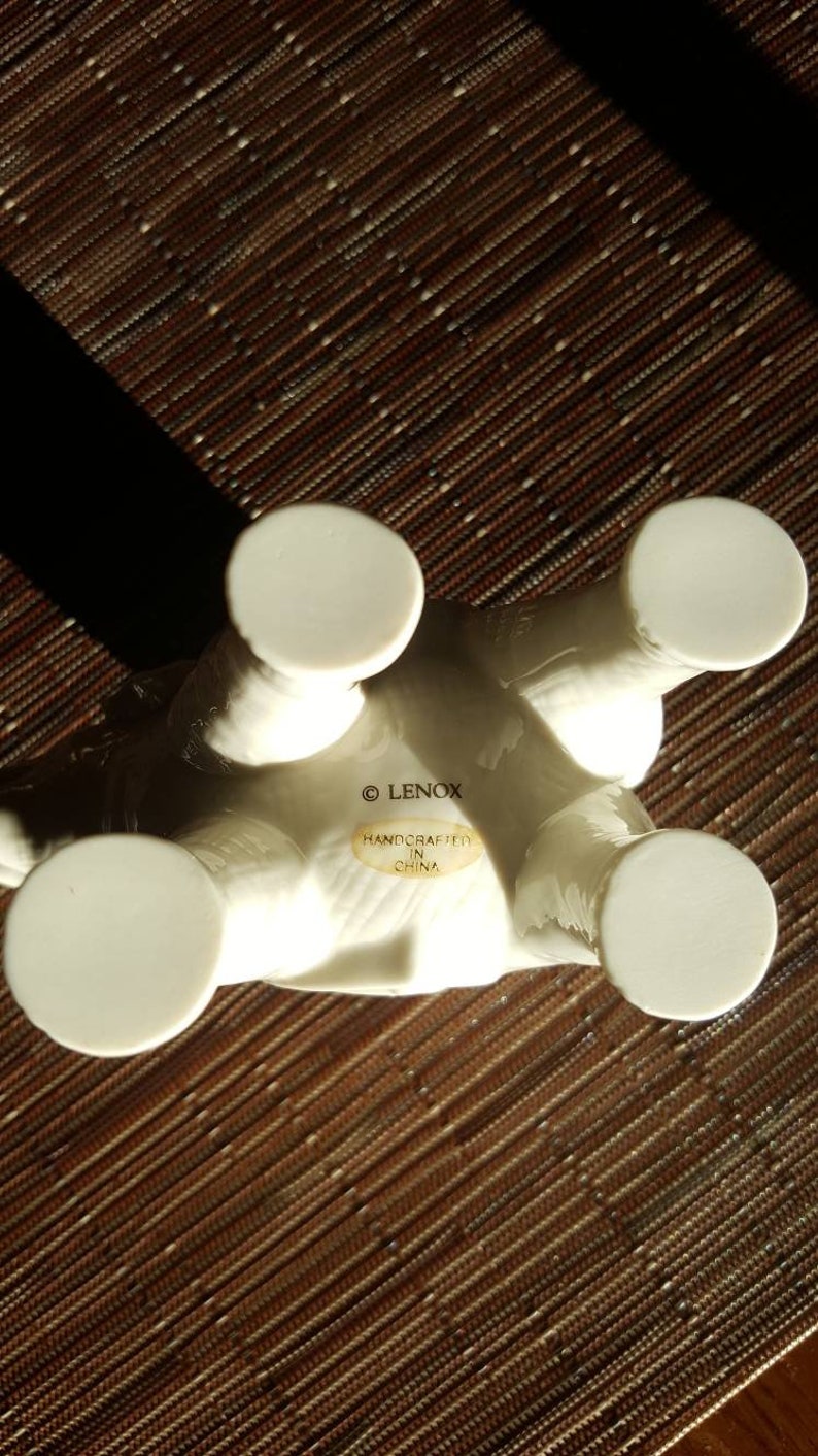 Vintage LENOX Porcelain Ivory Elephant Tealight Candle Holder Etsy