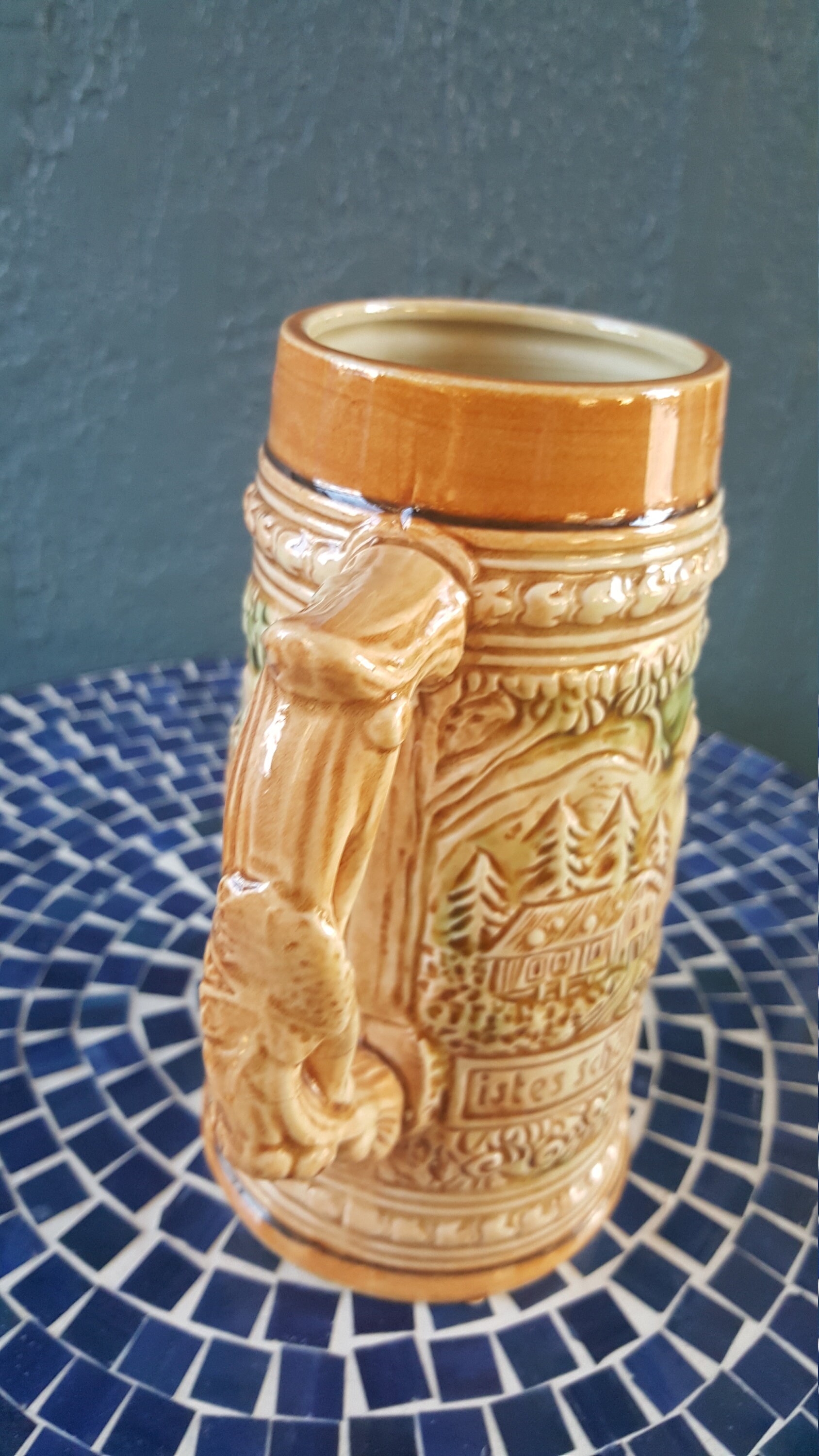 Vintage CERAMIC BEER STEIN Made in Japan Etsy