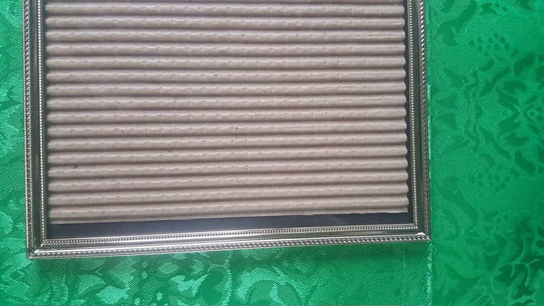 Vintage 5x7 Gold Brass HINGED PicturePHOTO Frame Bi-Fold Frame Tabletop Frame Wedding Frame