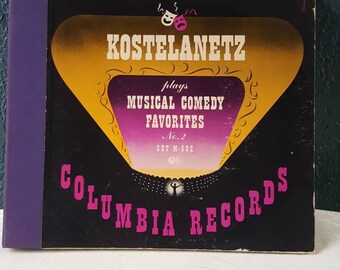 KOSTELANETZ Musical Comedy Favorites 78 rpm Shellac  3 Record  Set