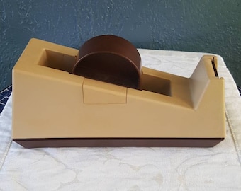 3M Scotch Heavy Duty Weighted Desktop Tape Dispenser Holds 2 Rolls