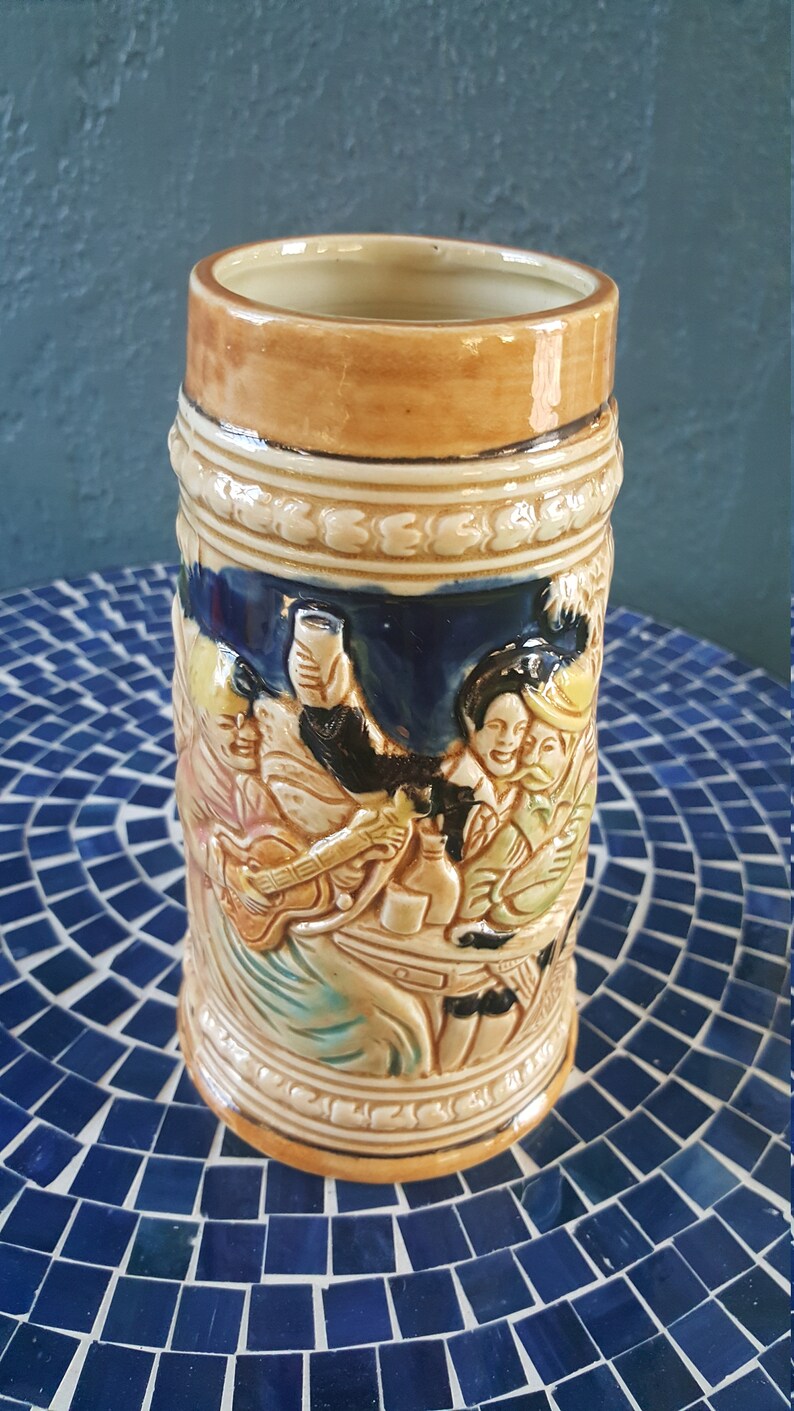 Vintage CERAMIC BEER STEIN Made in Japan Etsy