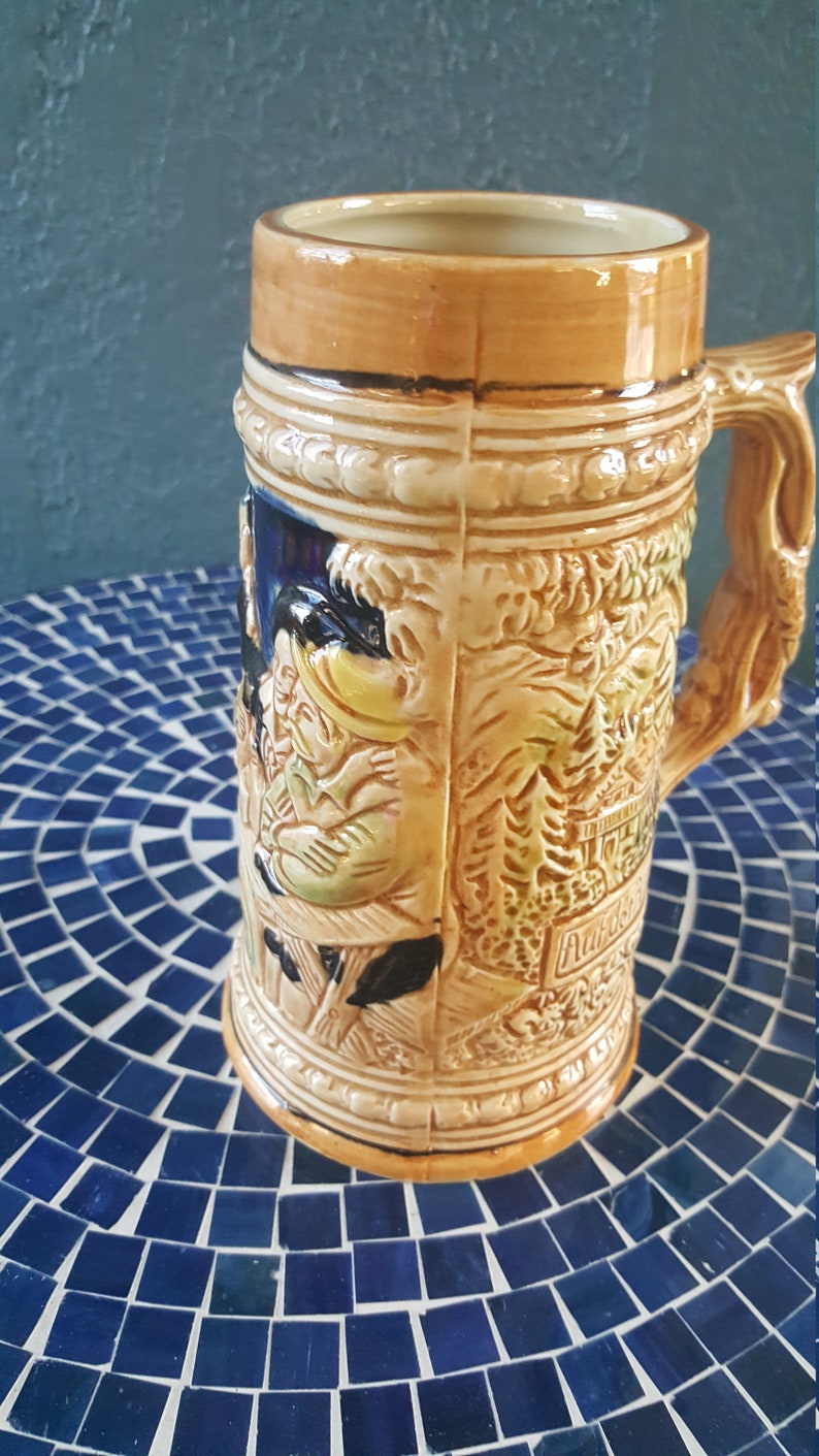 Vintage CERAMIC BEER STEIN Made in Japan Etsy