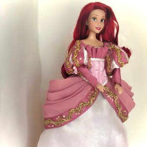 Ariel D23 limited edition 30th anniversary little mermaid doll custom made Dress Replica (dress only-no doll) for 12 or 17” doll image 4