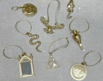HP inspired Gold Mini Ornaments for Wizard Christmas tree