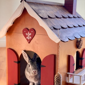 Pick UP ONLY* Pet wooden house small animals custom made for dog, cat, bunny -You choose size and design-10% goes to SD Rabbit Society