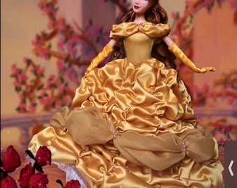 Belle Beauty and the Beast Yellow Gold doll Dress Replica (dress only) made to order for 11.5 inch doll
