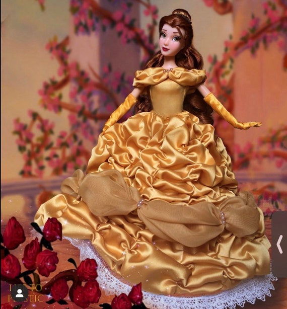 Disney Store Classic Belle Doll with Ring 12”- Beauty and the Beast