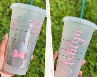 Disney Castle Starbucks Reusable Cup | Starbucks Cup | Personalized Starbucks Cup | Starbucks Tumbler | Mothers Day Gift | Birthday Gift