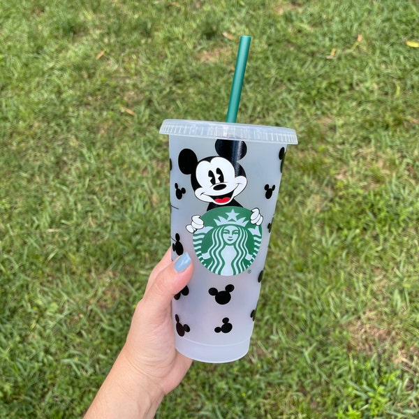 Personalized Starbucks Cup | Mickey Starbucks Cup | Vintage Mickey Starbucks Tumbler | Birthday Gift | Starbucks Reusable Cup | Fathers Day