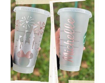 Personalized Starbucks Cup | Disney Castle Starbucks Reusable Cup | Birthday Gift | Valentines day Gift | Personalized Gifts | Valentines