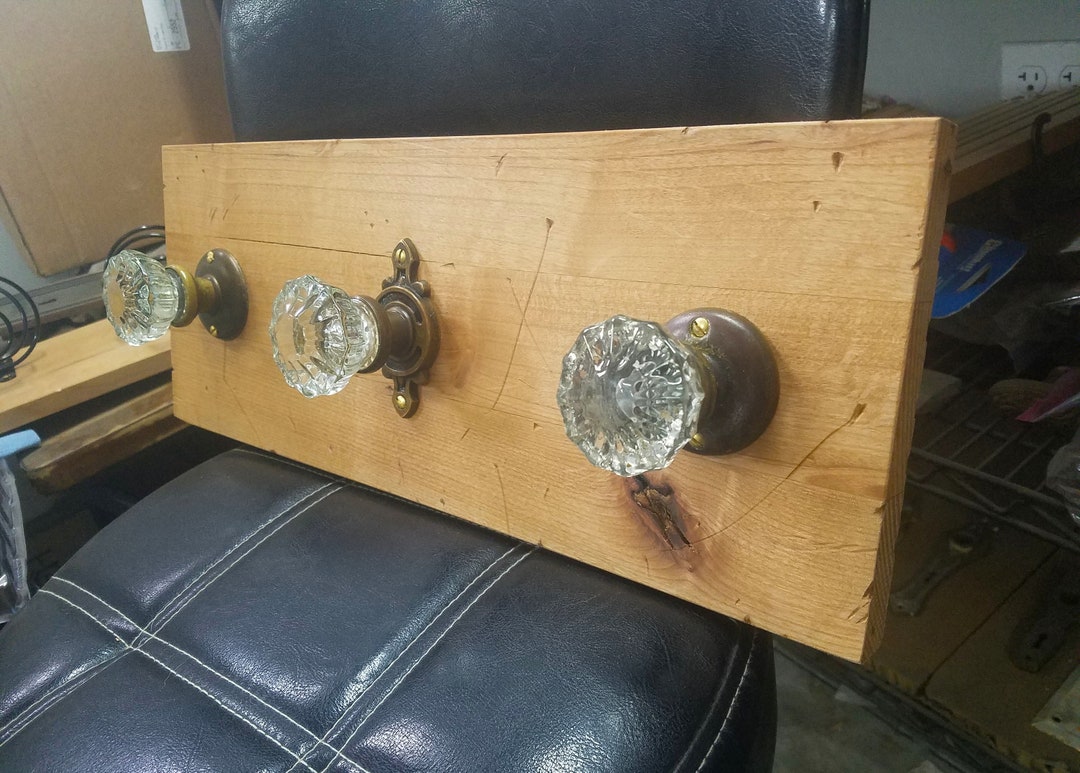 Antique Door Knob Coat Rack Coat Rack With Antique Door Knobs Etsy