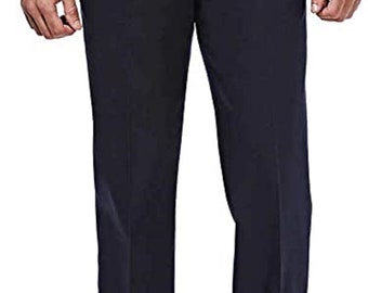 Mens Haggar Black Label dark gray pants 36x28 preowned