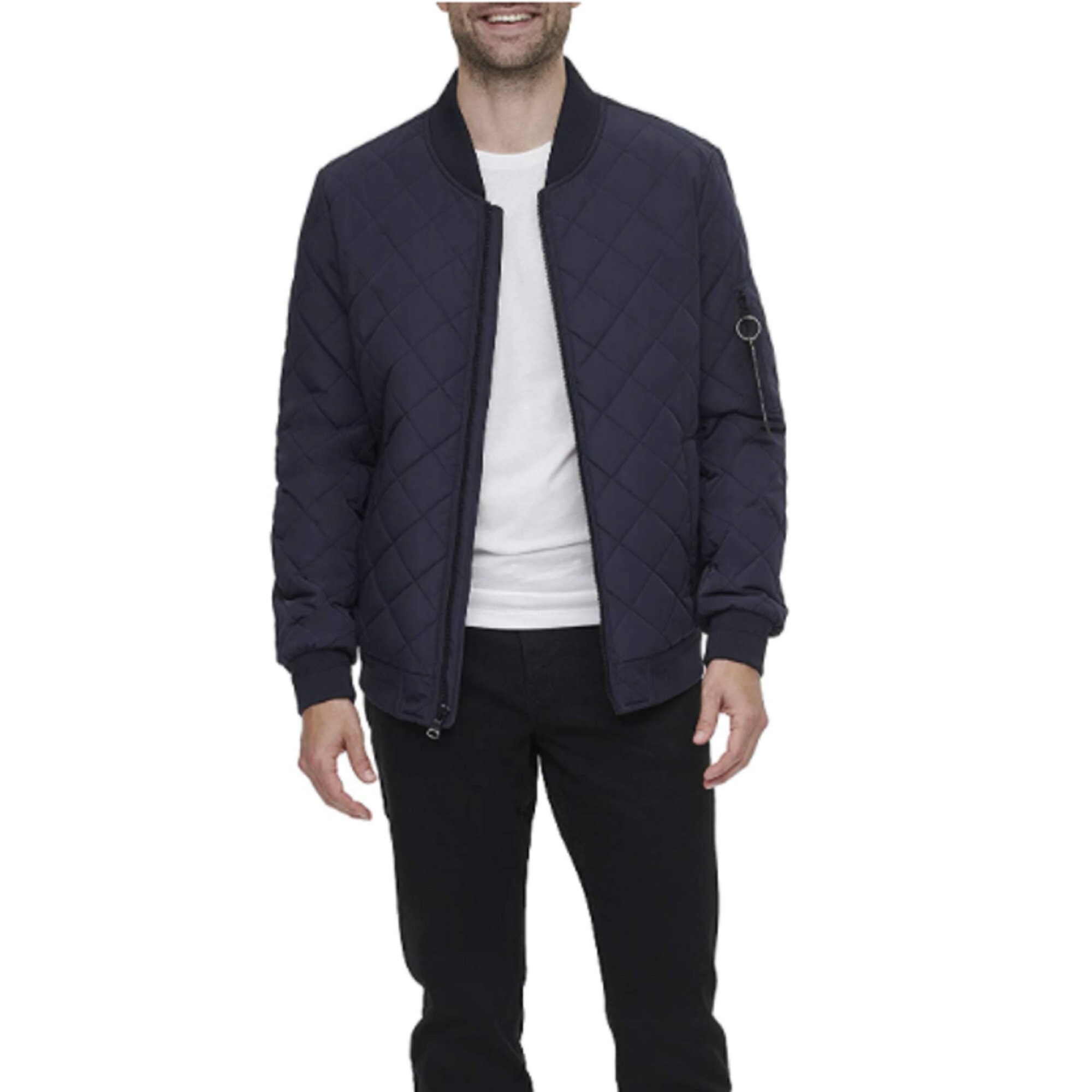 Calvin Klein Men's Quilted Baseball Jacket TRUE NAVY M Etsy