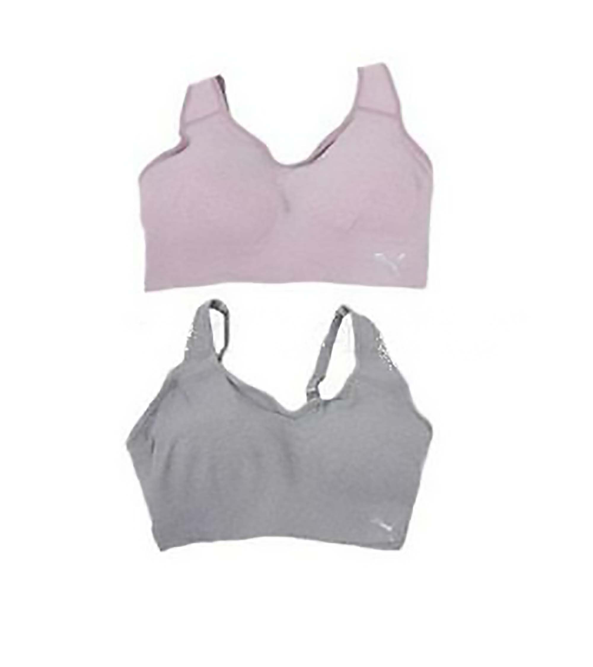 PUMA 2 Pack Seamless Sports Bra PINK GREY M | Etsy