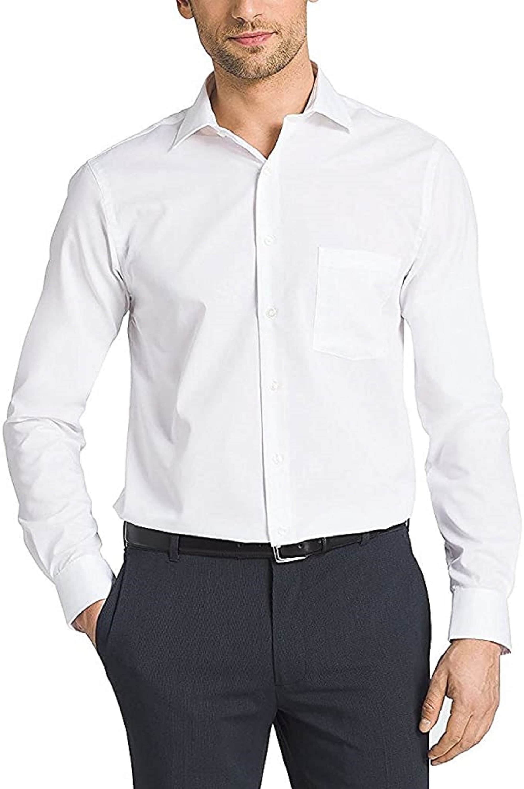 Kirkland Signature Mens Tailored Fit Non Iron Dress Shirt 16 Etsy