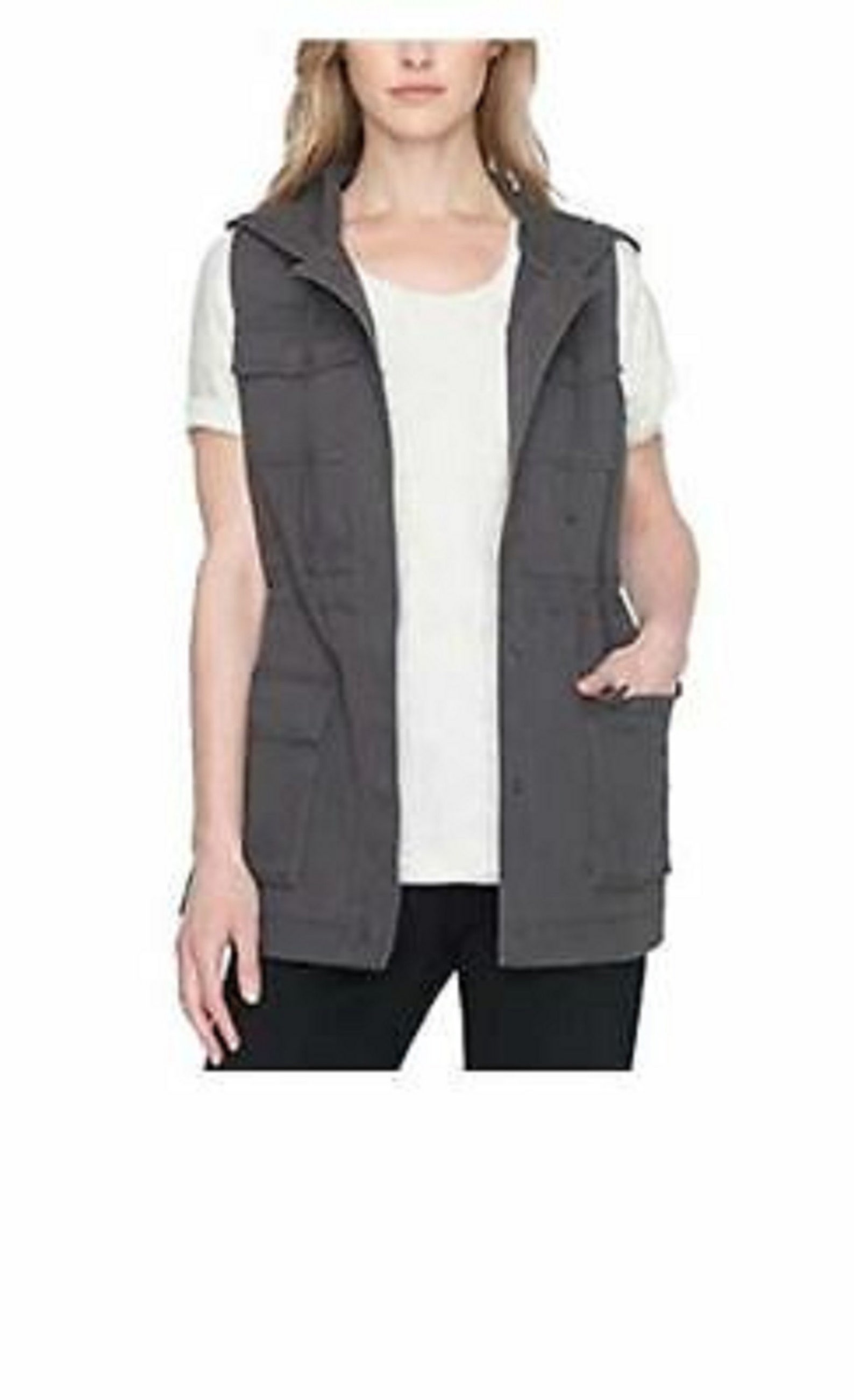 Matty M Women's Cargo Vest Graphite XS Etsy