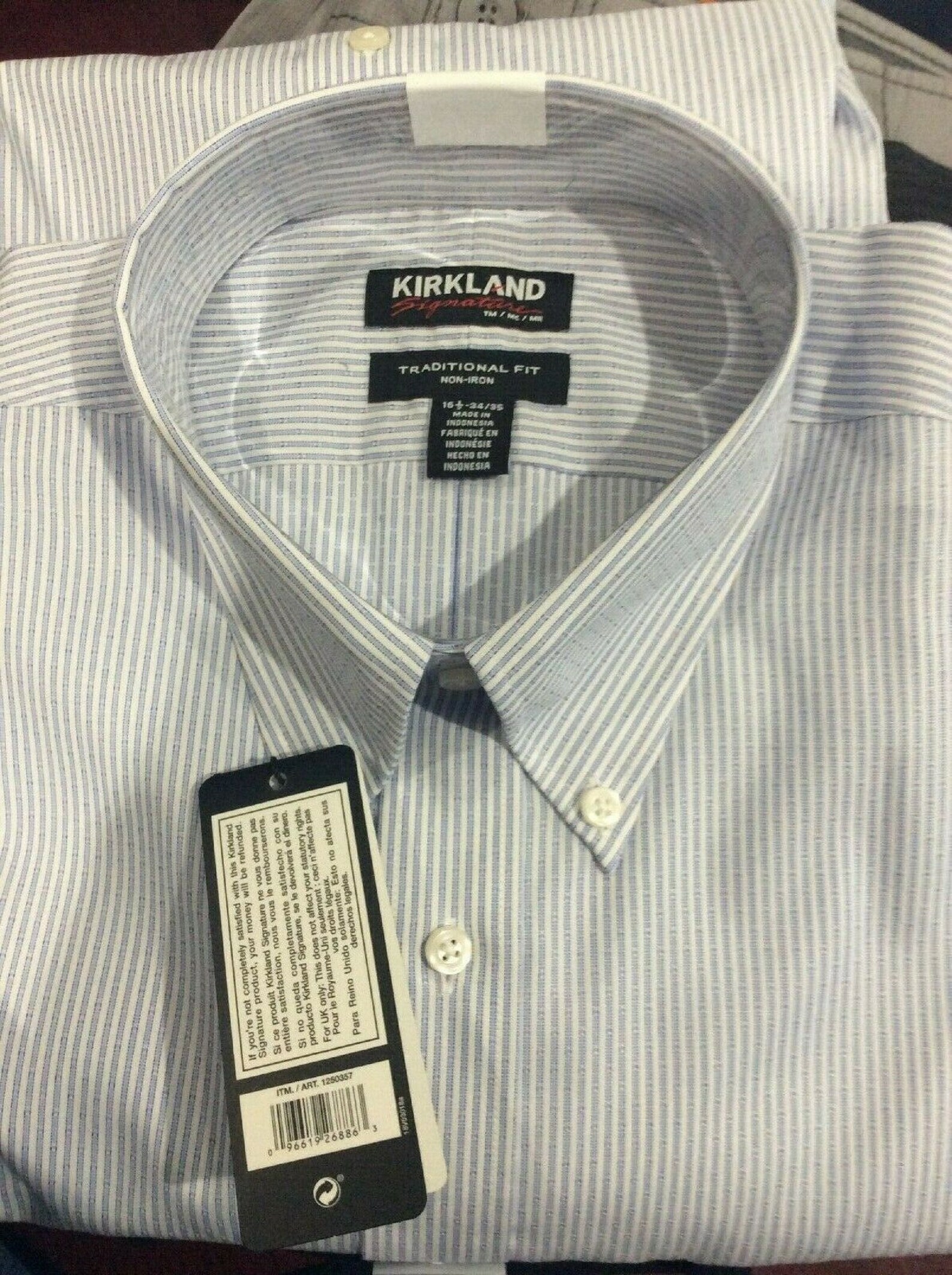 Kirkland Signature Traditional Fit Dress Shirt BLUE 16.50 Etsy