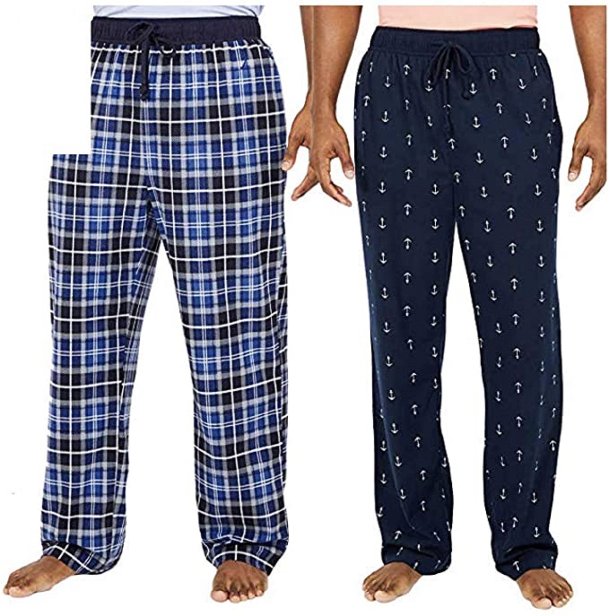 Nautica Men's 2 Pack Sueded Fleece Pajama Pants Blue / Etsy
