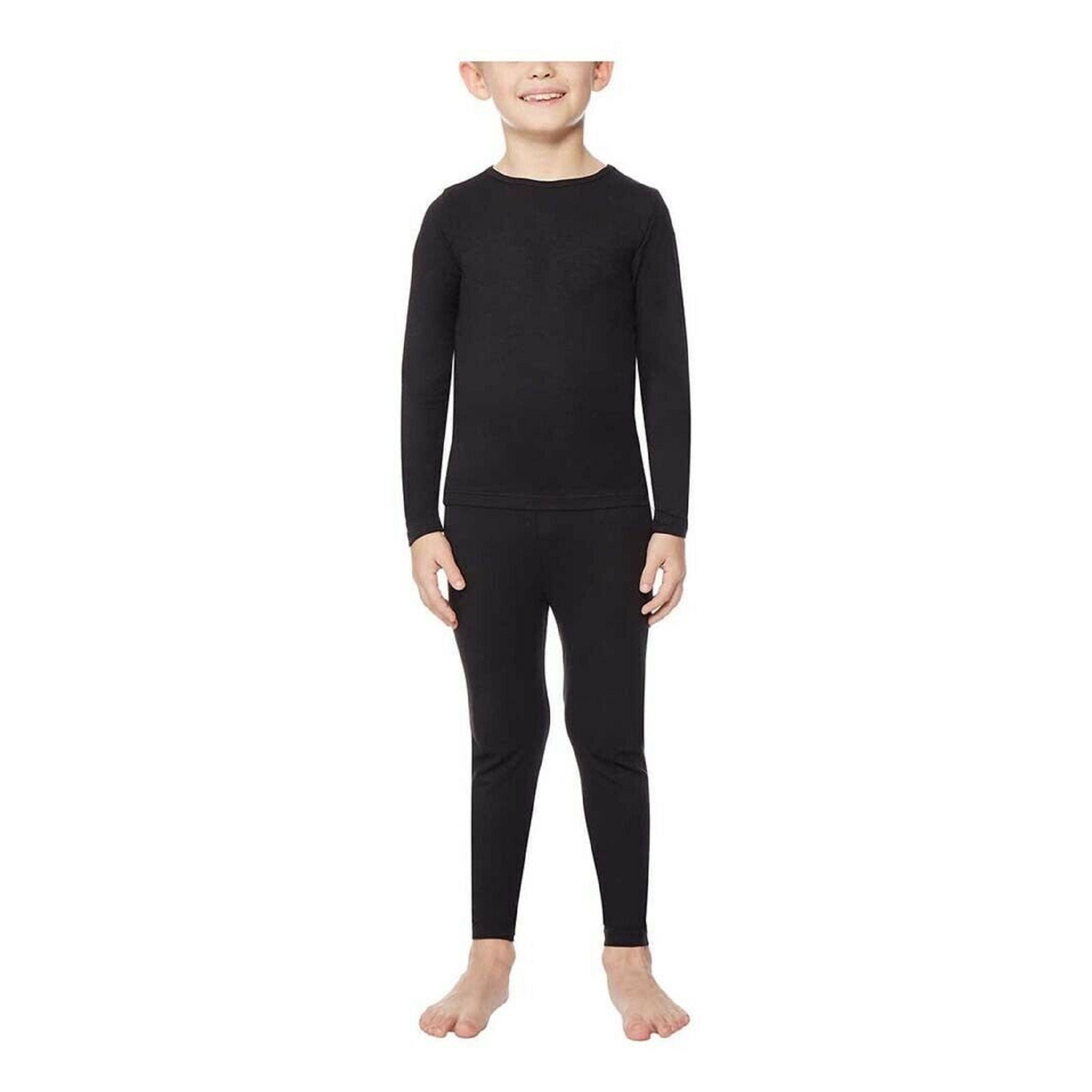 32 Degrees Heat Kids' Base Layer Set BLACK LRG Etsy