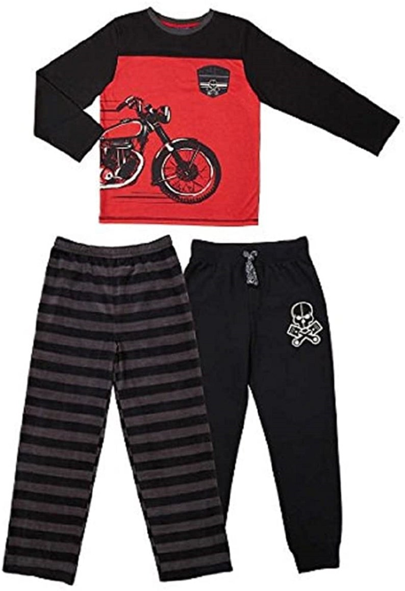 Saint Eve Boys/' 3-piece Pajama Set Black, L