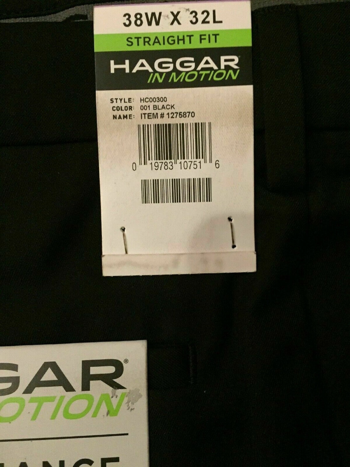 Haggar Men's Super Flex Waistband Performance Pant Black | Etsy