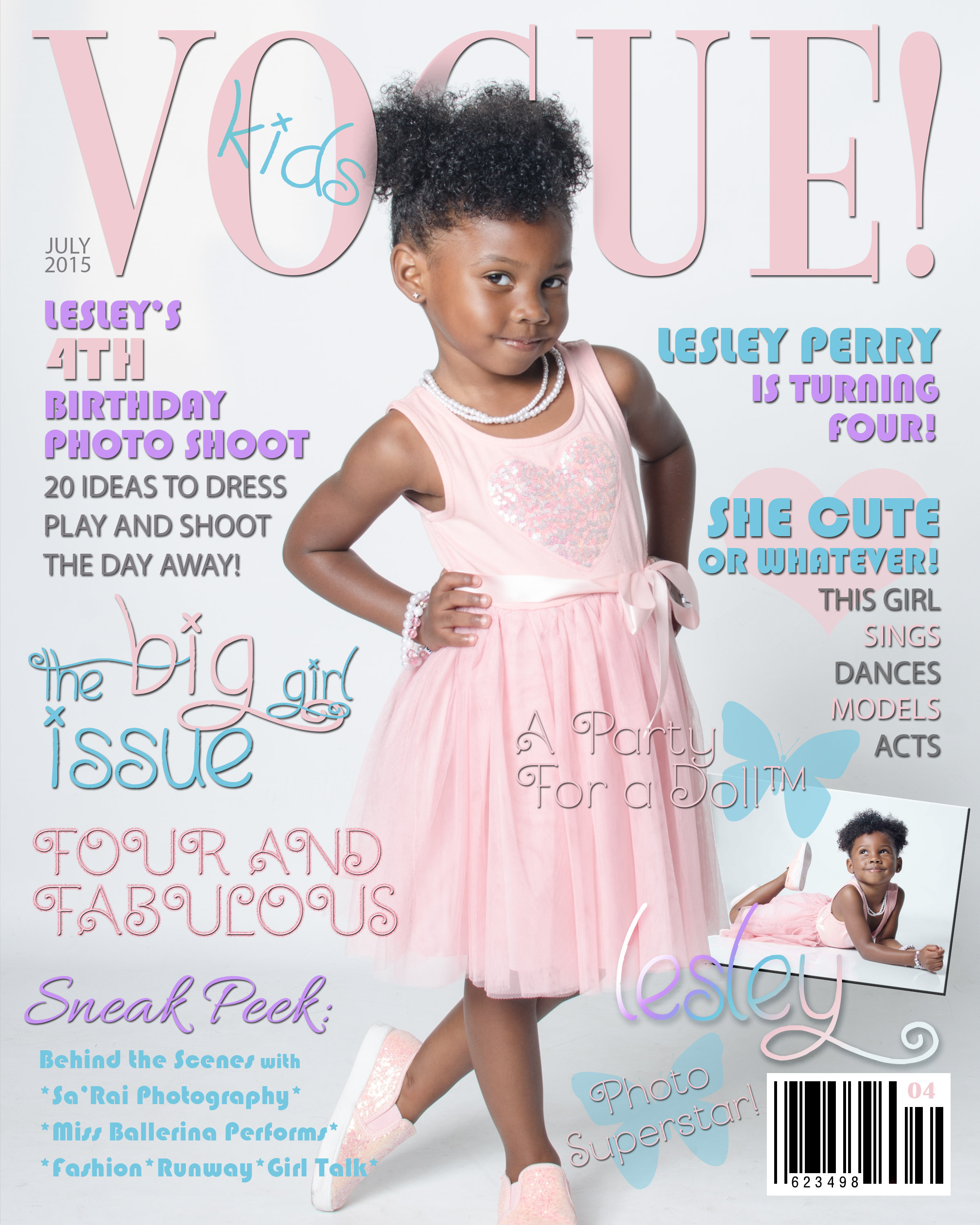 VOGUE Inspired Magazine Cover and Subscription Card Theme Set: for