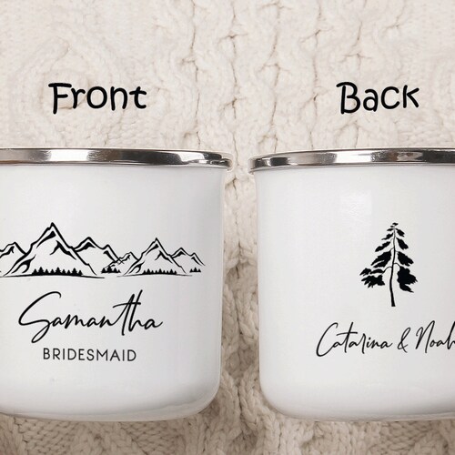 Bridesmaid Proposal Camping Mug Cup Wedding Favor Bride Etsy