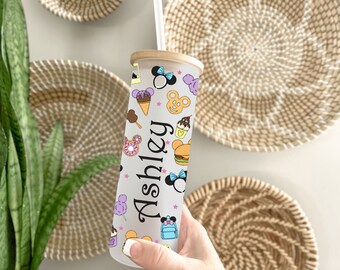 Personalized Magical Snacks Glass Tumbler: Bridesmaid Proposal Gift
