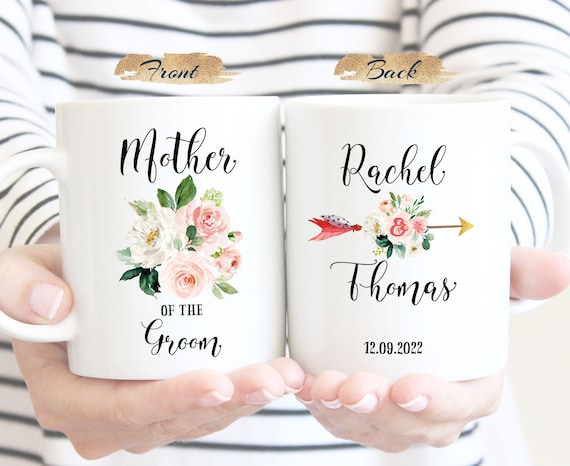 Mother of the Bride Mug, Mother of the Groom, Mug for Mom Grandma Sister, Personalized Custom Wedding Mom Gift, Thank You  Coffee Mug G356