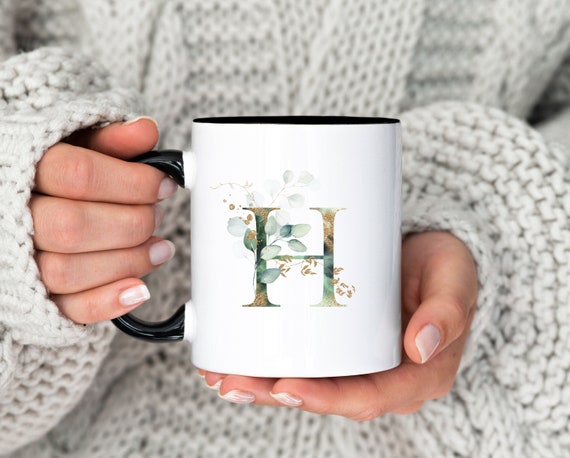 Personalized Coffee Mug, Initial Mug, Custom Ceramic Mug, Your Text Here, Microwave Dishwasher Safe, Birthday Bridesmaid Baby Shower G451