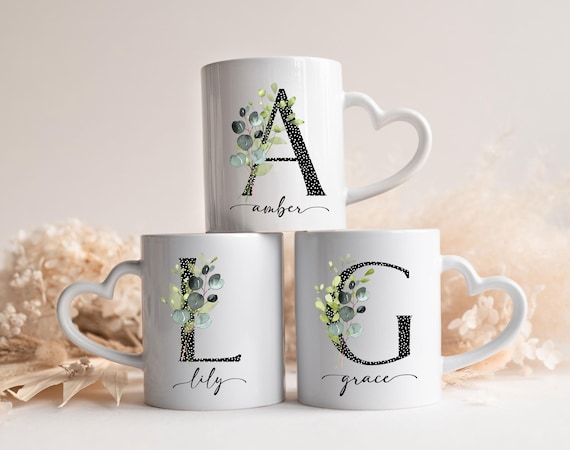 Green Eucalyptus Mug, Mother of the bride, Bridesmaid Proposal, Maid of honor, Birthday, Boss, Mother's Day, Friend Gift G519