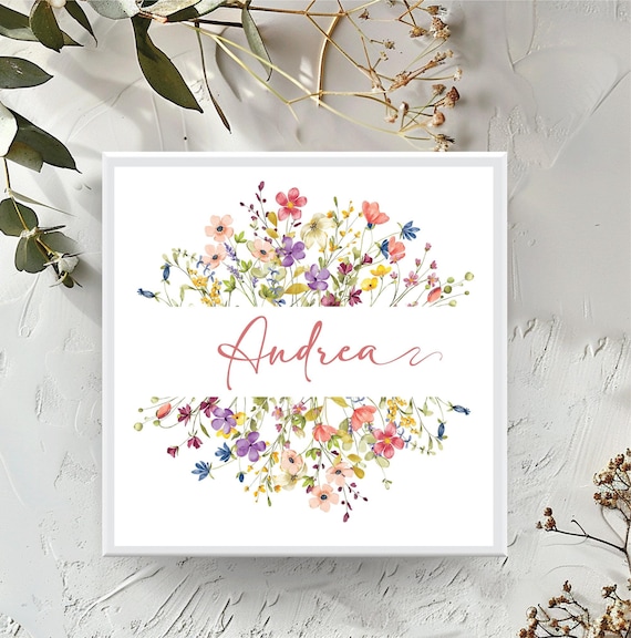 Wild Flower Wedding Favor Box, Bachelorette Party, Bridal Shower, Bridesmaid Proposal Gift, Matching Table Decor, Empty Gift Box B236