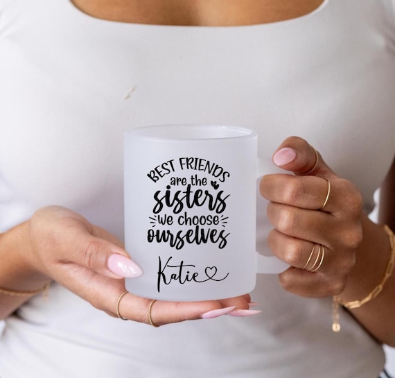Best Friends Mug, Soul Sister Gift, Personalized Bridesmaid Mug with Name, Birthday Long Distance Friend, Custom Name Mug G520