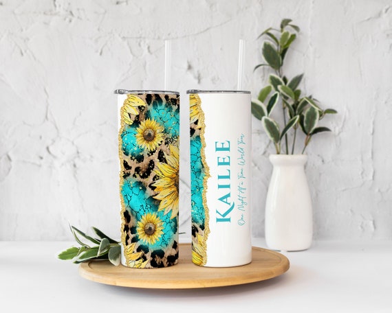 Rustic Sunflower Beach Wedding Gift, Personalized Tumbler, Bride Tribe, Mom Birthday Bride Keepsake Favor, Bridesmaid proposal Gift T210