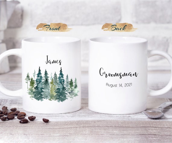 Gift for Groomsman, Best man, Usher, Father of the Bride, Father of the Groom, Grandpa, Groom, Junior groomsman, Personalized Mug G335