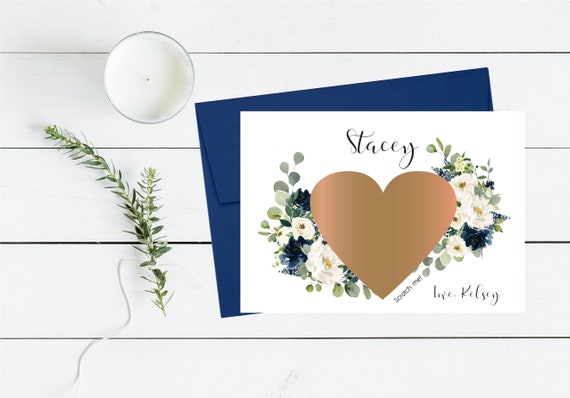 Navy White Bridesmaid Proposal Scratch Off Card, Will You Be My Bridesmaid Maid of Honor, Ask Card, Wedding, Funny Bridesmaid Gift Idea P011