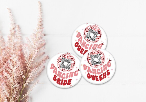 Disco Bridal Shower, Venmo QR Code Button Pin, 70s Wedding Party Favor, Disco Ball Dancing Queens Bride, Bachelorette Gift E228