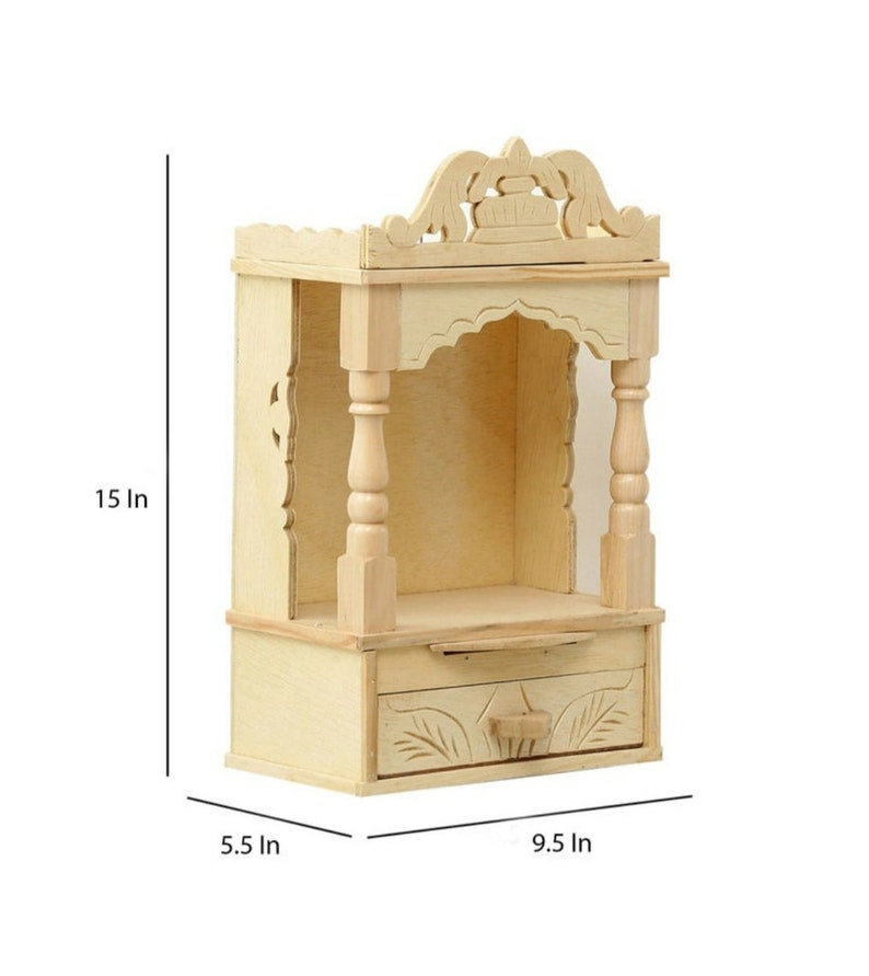 Pooja Ghar /pooja Mandir /pooja Temple in Beige Color Polish Etsy