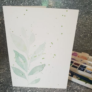 Watercolour Gift Card - Original Leaf