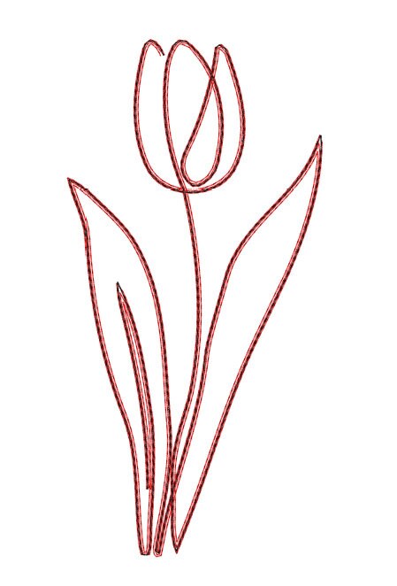 Continuous Line Machine Embroidery Designs – Set of 6 Designs - Etsy